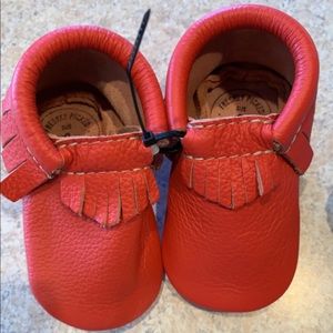 New Freshly picked Size 3 red moccasins
